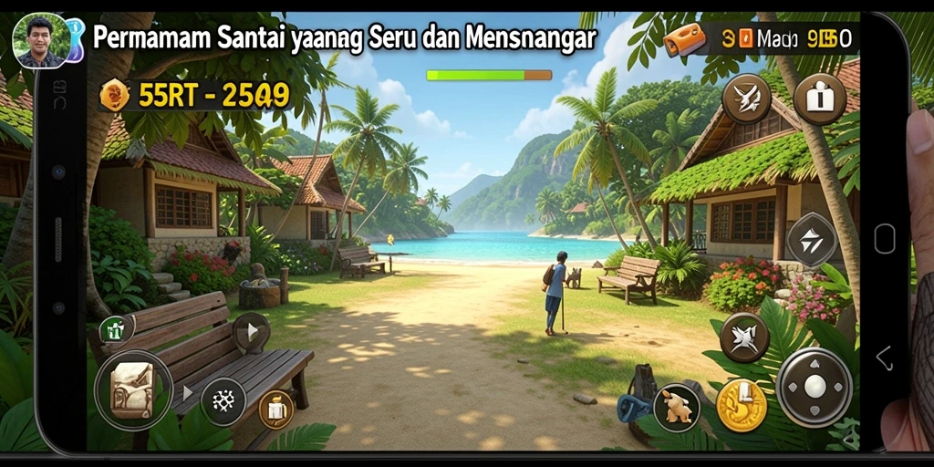 Screenshot gameplay 55RT menampilkan keseruan permainan Casual yang colorful.