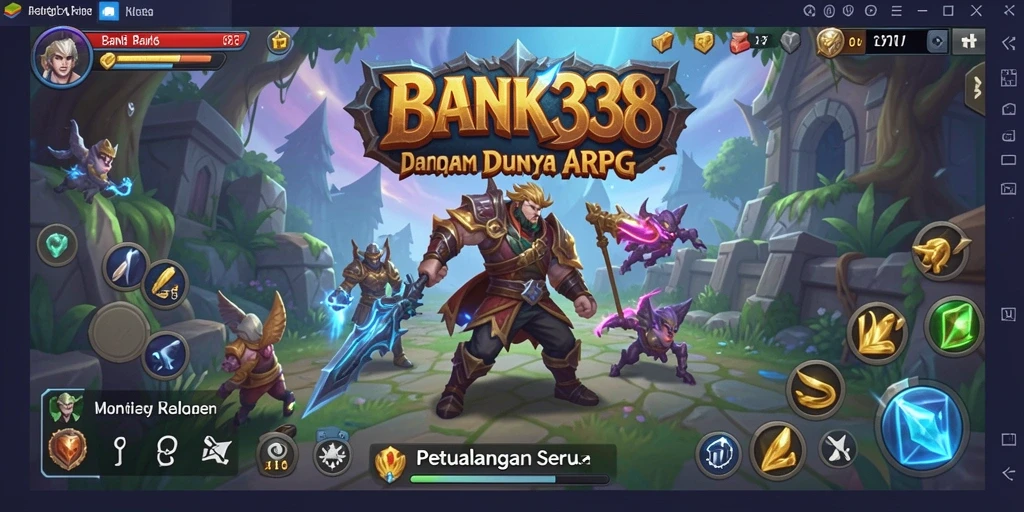 Tampilan gameplay seru dalam BANK338 yang penuh aksi.
