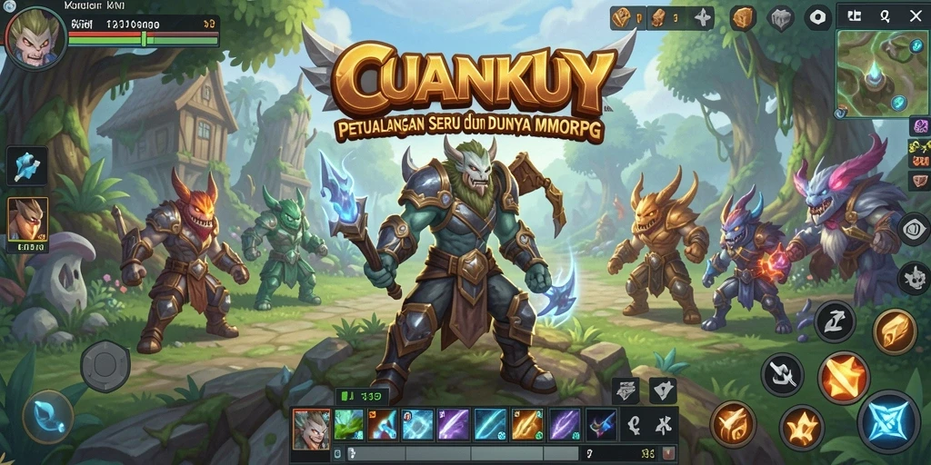 Tampilan gameplay CUANKUY dengan aksi seru dan grafis menawan.