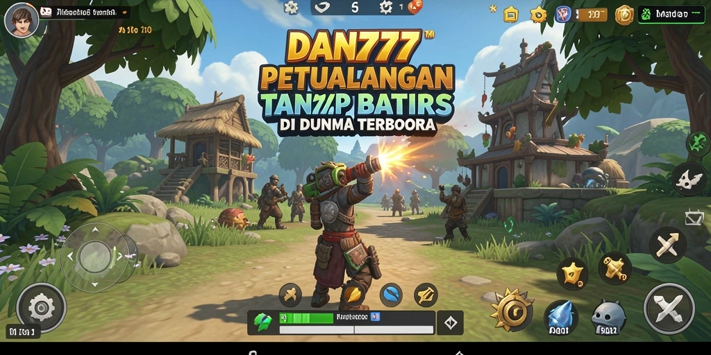 Screenshot menunjukkan aksi mendebarkan dalam dunia Open World.
