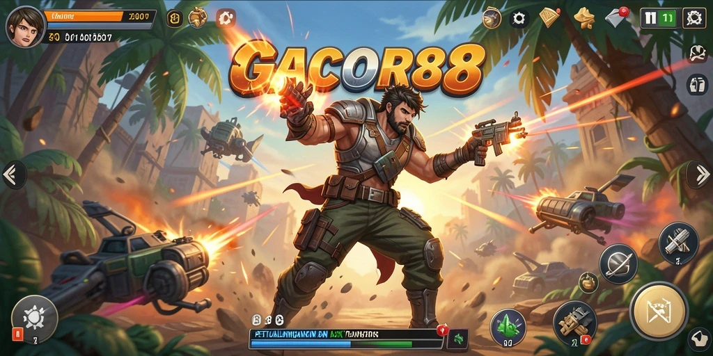 Tampilan gameplay GACOR88 yang memukau dan beraksi.