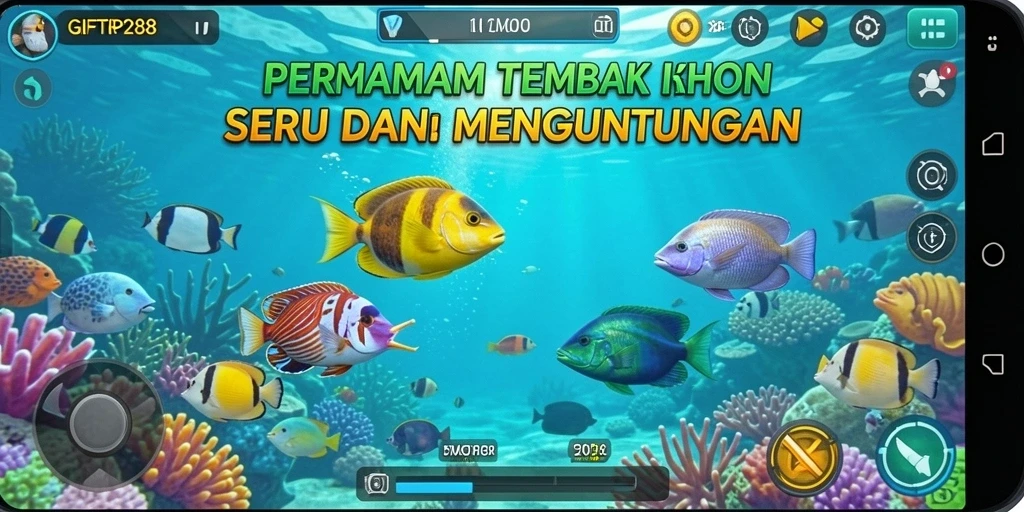 Tampilan menarik dari gameplay Tembak Ikan yang menegangkan.