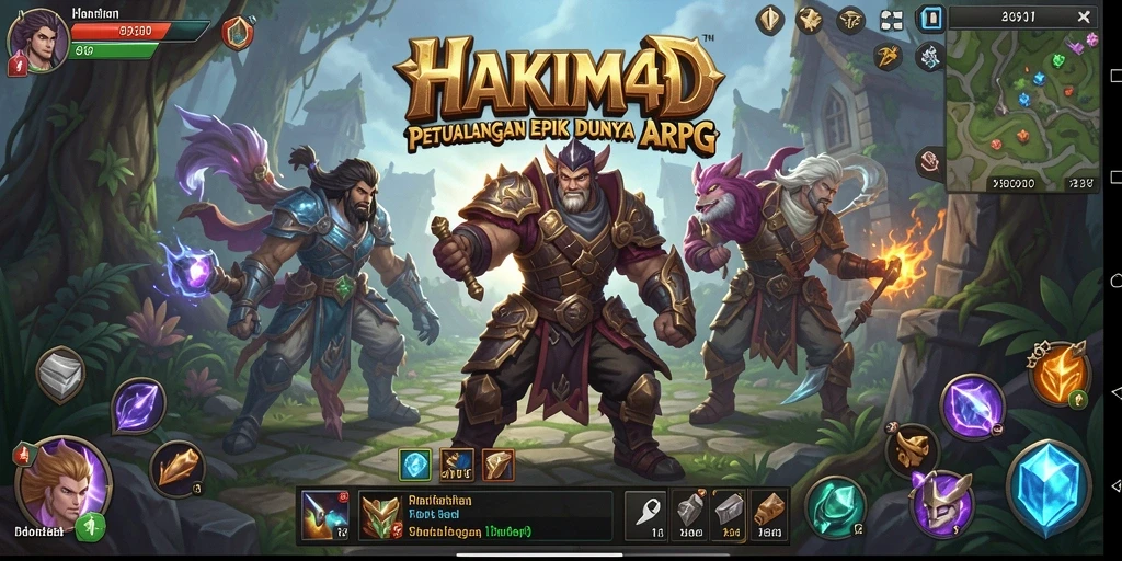 Tampilan gameplay HAKIM4D yang menegangkan dalam pertempuran epik.