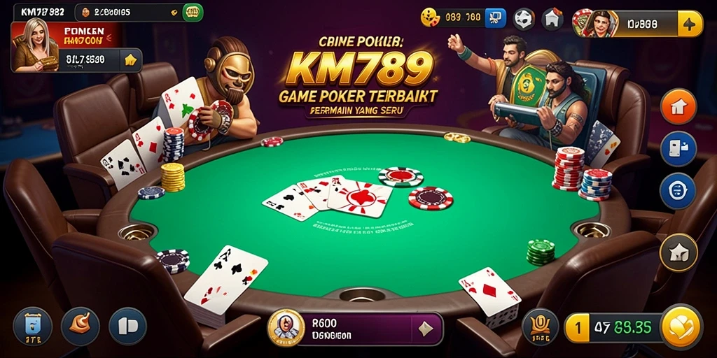 Tangkapan layar game KM789 menunjukkan pengalaman bermain poker yang menyenangkan.
