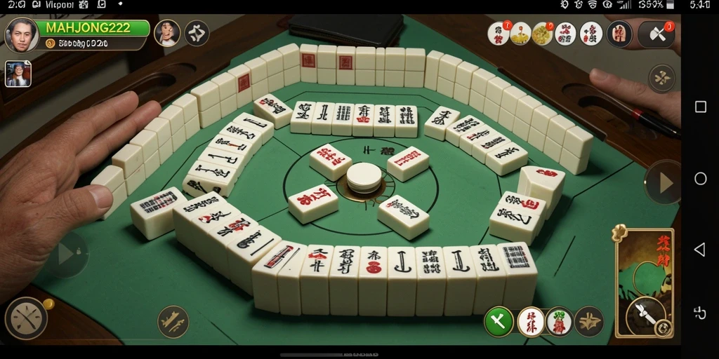 Tampilan gameplay menarik dari MAHJONG222 yang penuh warna.