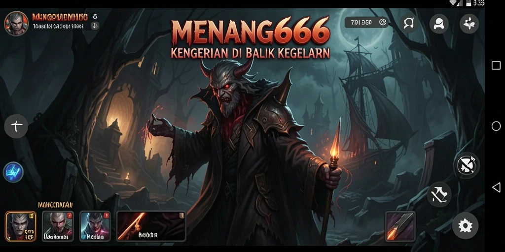 Tangkapan layar gameplay MENANG666 yang menampilkan suasana horror mengerikan.