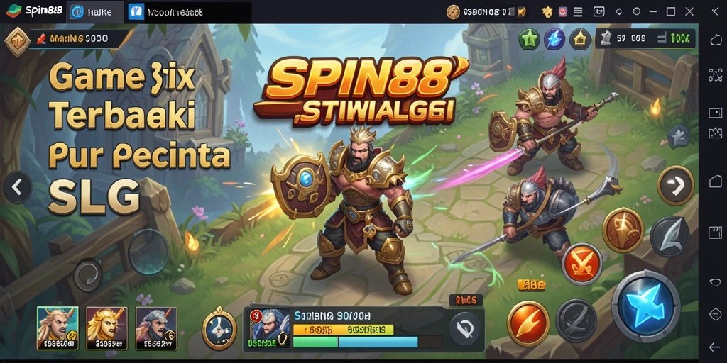 Tampilan menarik gameplay SLG dalam SPIN88.