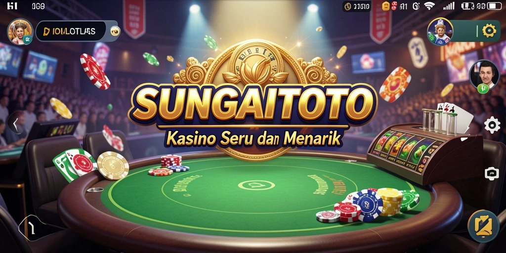 Screenshot SUNGAITOTO menampilkan gameplay Kasino yang seru dan mendebarkan.
