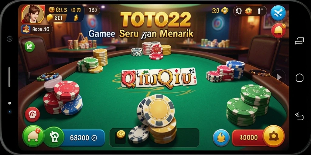 TOTO22 menampilkan gameplay seru dalam permainan QiuQiu.