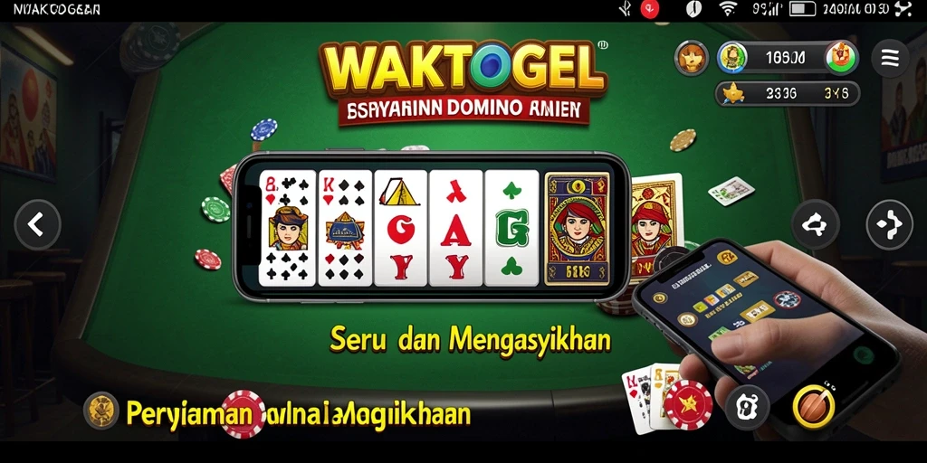Screenshot gameplay Domino WAKTOGEL yang menampilkan keseruan permainan.