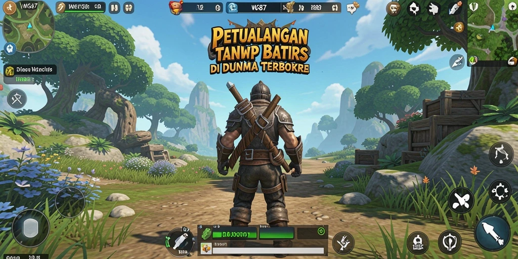 Screenshot gameplay WG87 menampilkan dunia terbuka yang luas dan menarik.